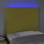 Headboard with LED lights green fabric 100x5x118/128 cm by vidaXL, Headboards and footboards - Ref: Foro24-3122141, Price: 67...