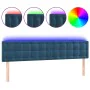 Dark blue velvet LED headboard 180x5x78/88 cm by vidaXL, Headboards and footboards - Ref: Foro24-3122110, Price: 84,85 €, Dis...