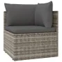 6-piece garden furniture set and gray synthetic rattan cushions by vidaXL, Garden sets - Ref: Foro24-3157311, Price: 502,89 €...