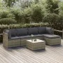 6-piece garden furniture set and gray synthetic rattan cushions by vidaXL, Garden sets - Ref: Foro24-3157320, Price: 498,56 €...