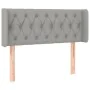 Light gray fabric headboard with LED 103x16x78/88 cm by vidaXL, Headboards and footboards - Ref: Foro24-3123562, Price: 68,06...