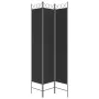 Divider screen with 3 black fabric panels 120x220 cm by vidaXL, Room dividers - Ref: Foro24-350165, Price: 32,91 €, Discount: %