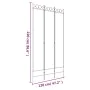 Divider screen with 3 black fabric panels 120x220 cm by vidaXL, Room dividers - Ref: Foro24-350165, Price: 32,91 €, Discount: %