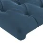 Dark blue velvet LED headboard 183x16x118/128 cm by vidaXL, Headboards and footboards - Ref: Foro24-3124448, Price: 185,08 €,...