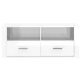 Glänzend weißer Sperrholz-TV-Schrank 100x35x40 cm von vidaXL, TV-Möbel - Ref: Foro24-816810, Preis: 65,87 €, Rabatt: %