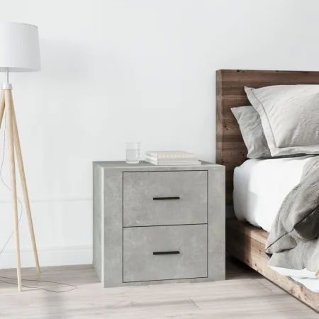 Concrete gray bedside table 50x39x47 cm by vidaXL, Lockers and storage cabinets - Ref: Foro24-816708, Price: 39,80 €, Discoun...