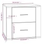 Concrete gray bedside table 50x39x47 cm by vidaXL, Lockers and storage cabinets - Ref: Foro24-816708, Price: 39,80 €, Discoun...