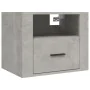 Gray concrete wall-mounted bedside table 50x36x40 cm by vidaXL, Nightstands - Ref: Foro24-816888, Price: 46,56 €, Discount: %