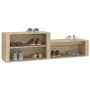 Sonoma oak plywood shoe rack furniture 150x35x45 cm by vidaXL, Shoe racks and shoe organizers - Ref: Foro24-816915, Price: 60...