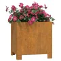 Planters with legs 2 pcs rusty corten steel 32x30x33 cm by vidaXL, Pots and planters - Ref: Foro24-823679, Price: 75,12 €, Di...