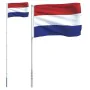 Netherlands aluminum flag and pole 5.55 m by vidaXL, Flags and windsocks - Ref: Foro24-3147116, Price: 58,81 €, Discount: %