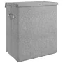 Folding laundry basket made of gray synthetic linen 51x34.5x59.5 cm by vidaXL, Laundry baskets - Ref: Foro24-351040, Price: 2...