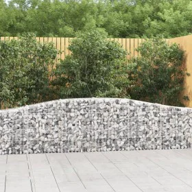 Gabion baskets 10 units arch shape iron 400x30x60/80 cm by vidaXL, Pots and planters - Ref: Foro24-3145808, Price: 1,00 €, Di...