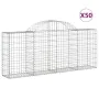 Gabionenkörbe 50 Stück Bogenform Eisen 200x30x80/100 cm von vidaXL, Töpfe und Pflanzgefäße - Ref: Foro24-3146108, Preis: 2,00...