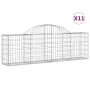 Gabionenkörbe 11 Stück Bogenform Eisen 200x30x60/80 cm von vidaXL, Töpfe und Pflanzgefäße - Ref: Foro24-3146077, Preis: 566,0...