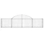 Gabion baskets 3 pcs arch shape iron 200x30x40/60 cm by vidaXL, Pots and planters - Ref: Foro24-3146048, Price: 125,25 €, Dis...