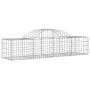 Gabion baskets 4 pcs arch shape iron 200x50x40/60 cm by vidaXL, Pots and planters - Ref: Foro24-3146259, Price: 200,53 €, Dis...