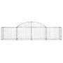 Gabion baskets 4 pcs arch shape iron 200x50x40/60 cm by vidaXL, Pots and planters - Ref: Foro24-3146259, Price: 200,53 €, Dis...