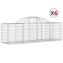 Gabionenkörbe 6 Stück Bogenform Eisen 200x50x60/80 cm von vidaXL, Töpfe und Pflanzgefäße - Ref: Foro24-3146282, Preis: 389,58...