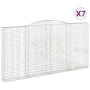 Gabionenkörbe 7 Stück Bogenform Eisen 400x30x200/220 cm von vidaXL, Töpfe und Pflanzgefäße - Ref: Foro24-3146936, Preis: 1,00...