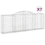 Gabion baskets 7 units, arched shape, iron, 00x30x100/120 cm by vidaXL, Pots and planters - Ref: Foro24-3146526, Price: 745,0...