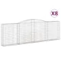 Gabion baskets 8 pcs arch shape iron 400x30x120/140 cm by vidaXL, Pots and planters - Ref: Foro24-3146885, Price: 1,00 €, Dis...