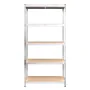 Shelving 5 levels 4 units steel plywood silver by vidaXL, Industrial shelving - Ref: Foro24-3154193, Price: 215,73 €, Discoun...