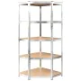 Shelving 5 levels 4 units steel plywood silver by vidaXL, Industrial shelving - Ref: Foro24-3154193, Price: 215,73 €, Discoun...