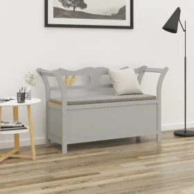 Solid gray fir wood bench 107x45x75.5 cm by vidaXL, Benches for halls and storage - Ref: Foro24-351775, Price: 151,52 €, Disc...