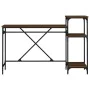 Desk with iron and oak wood shelves, brown, 135x50x90 cm. by vidaXL, Desks - Ref: Foro24-826713, Price: 80,49 €, Discount: %