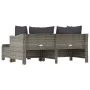 3-piece garden furniture set and gray synthetic rattan cushions by vidaXL, Garden sets - Ref: Foro24-362685, Price: 256,94 €,...