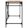 Sonoma oak plywood iron desk 100x50x75cm by vidaXL, Desks - Ref: Foro24-826720, Price: 93,75 €, Discount: %