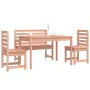 Garden dining set 4 pieces solid wood Douglas fir by vidaXL, Garden sets - Ref: Foro24-3154694, Price: 295,86 €, Discount: %