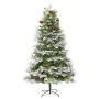 Weihnachtsbaum mit LED und Tannenzapfen aus grünem PVC und PE 195 cm von vidaXL, Weihnachtsbäume - Ref: Foro24-344297, Preis:...