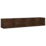 Wall shelf for CD wood in brown oak color 100x18x18 cm by vidaXL, Shelves and shelves - Ref: Foro24-826619, Price: 34,80 €, D...