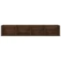 Wall shelf for CD wood in brown oak color 100x18x18 cm by vidaXL, Shelves and shelves - Ref: Foro24-826619, Price: 34,80 €, D...