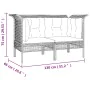 6-piece garden furniture set and gray synthetic rattan cushions by vidaXL, Garden sets - Ref: Foro24-3187563, Price: 321,80 €...