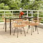 5-teiliges Garten-Essset aus synthetischem Rattan von vidaXL, Gartensets - Ref: Foro24-3157848, Preis: 377,07 €, Rabatt: %