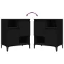 Sideboards 2 pcs black plywood 60x35x70 cm by vidaXL, Sideboards - Ref: Foro24-3185728, Price: 138,18 €, Discount: %