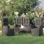 3-piece garden dining set with black synthetic rattan cushions by vidaXL, Garden sets - Ref: Foro24-3185094, Price: 448,92 €,...