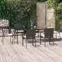 7-piece garden dining set with black synthetic rattan cushions by vidaXL, Garden sets - Ref: Foro24-3185123, Price: 558,74 €,...