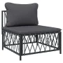 8-piece garden furniture set with anthracite gray steel cushions by vidaXL, Garden sets - Ref: Foro24-3186885, Price: 647,27 ...