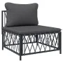 7-piece garden furniture set with anthracite steel cushions by vidaXL, Garden sets - Ref: Foro24-3186897, Price: 554,75 €, Di...