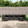 6-piece garden furniture set with anthracite steel cushions by vidaXL, Garden sets - Ref: Foro24-3186909, Price: 496,33 €, Di...