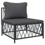 6-piece garden furniture set with anthracite steel cushions by vidaXL, Garden sets - Ref: Foro24-3186909, Price: 496,33 €, Di...