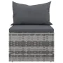 4-piece garden sofa set and gray synthetic rattan cushions by vidaXL, Garden sets - Ref: Foro24-3186649, Price: 384,59 €, Dis...