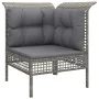 9-piece garden furniture set and gray synthetic rattan cushions by vidaXL, Garden sets - Ref: Foro24-3187546, Price: 457,61 €...