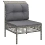 9-piece garden furniture set and gray synthetic rattan cushions by vidaXL, Garden sets - Ref: Foro24-3187546, Price: 457,61 €...