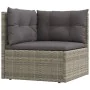 5-piece garden furniture set and gray synthetic rattan cushions by vidaXL, Garden sets - Ref: Foro24-3187188, Price: 381,33 €...