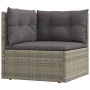 Garden furniture set 8 pieces and gray synthetic rattan cushions by vidaXL, Garden sets - Ref: Foro24-3187220, Price: 737,31 ...